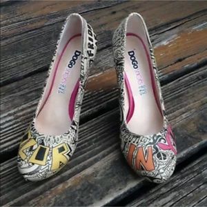 Dogo Shoes Put Some Color In Your Life High Heels 7 37 Vegan Faux Leather Pumps